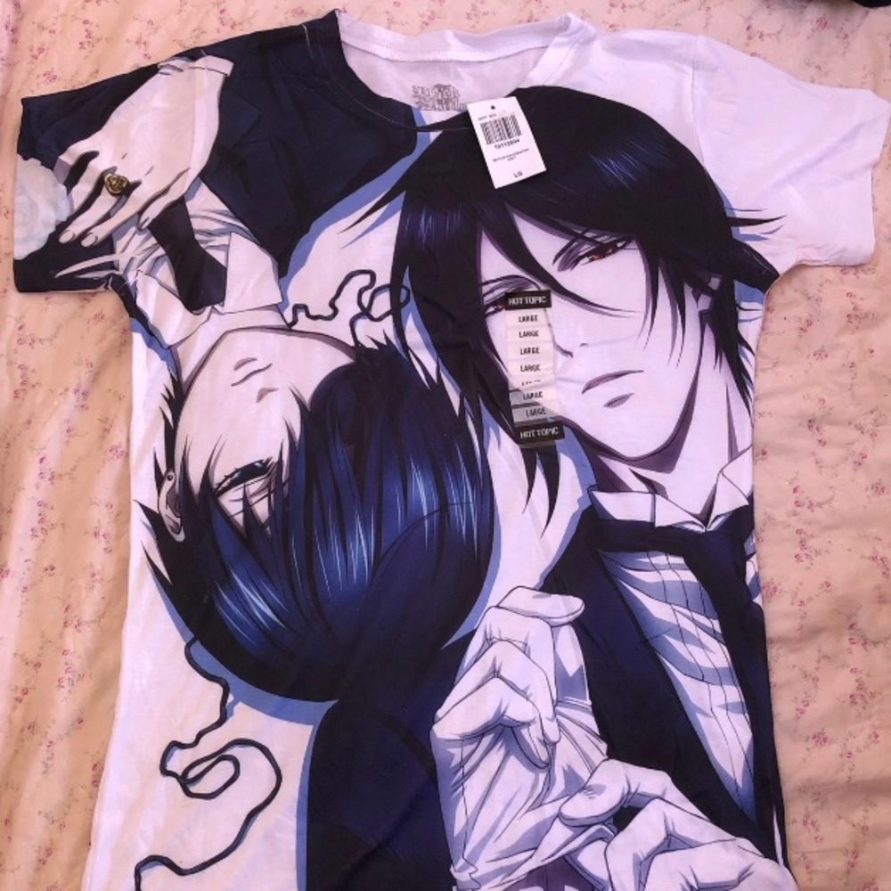 NWT Black Butler T-Shirt Sebastian and Ciel